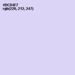 #DCD4F7 - Fog Color Image