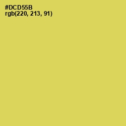 #DCD55B - Wattle Color Image