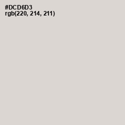 #DCD6D3 - Swiss Coffee Color Image