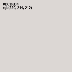 #DCD6D4 - Swiss Coffee Color Image