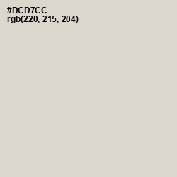 #DCD7CC - Timberwolf Color Image