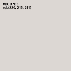 #DCD7D3 - Swiss Coffee Color Image