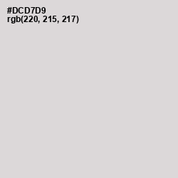 #DCD7D9 - Swiss Coffee Color Image