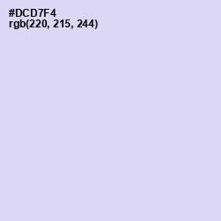 #DCD7F4 - Fog Color Image