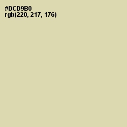 #DCD9B0 - Sapling Color Image