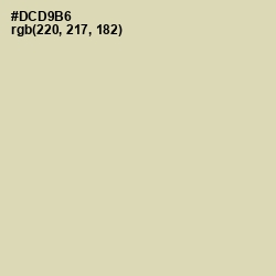 #DCD9B6 - Sisal Color Image