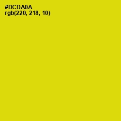 #DCDA0A - Barberry Color Image