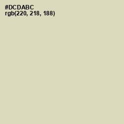 #DCDABC - Sisal Color Image