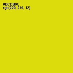 #DCDB0C - Barberry Color Image