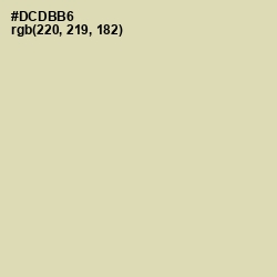 #DCDBB6 - Sisal Color Image