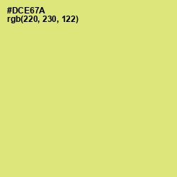 #DCE67A - Yellow Green Color Image