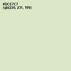 #DCE7C7 - Beryl Green Color Image