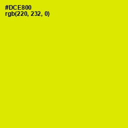 #DCE800 - Chartreuse Yellow Color Image