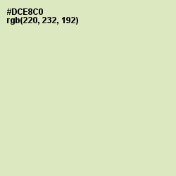 #DCE8C0 - Beryl Green Color Image