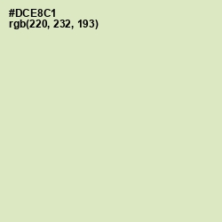 #DCE8C1 - Beryl Green Color Image