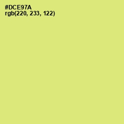 #DCE97A - Yellow Green Color Image