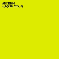 #DCEB00 - Chartreuse Yellow Color Image