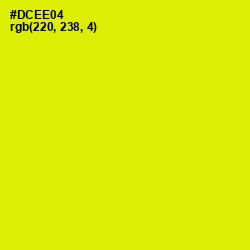 #DCEE04 - Chartreuse Yellow Color Image