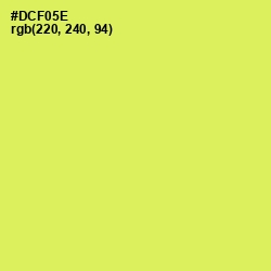 #DCF05E - Canary Color Image