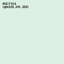 #DCF1E4 - Swans Down Color Image