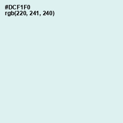 #DCF1F0 - Iceberg Color Image