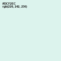 #DCF2EC - Swans Down Color Image