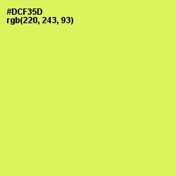 #DCF35D - Canary Color Image