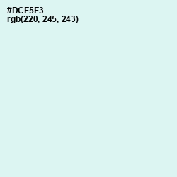 #DCF5F3 - Iceberg Color Image