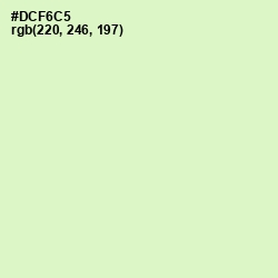#DCF6C5 - Tea Green Color Image