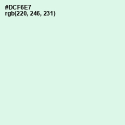 #DCF6E7 - Swans Down Color Image