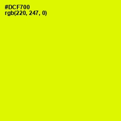 #DCF700 - Chartreuse Yellow Color Image