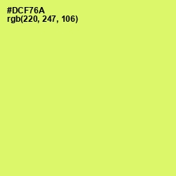 #DCF76A - Sulu Color Image