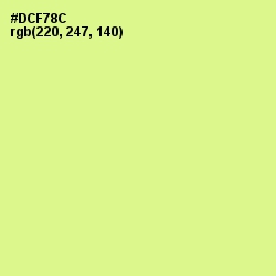 #DCF78C - Mindaro Color Image