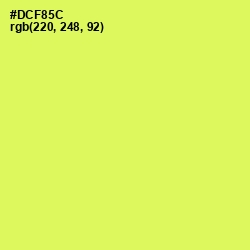 #DCF85C - Canary Color Image