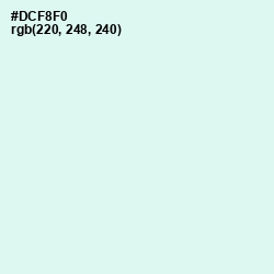 #DCF8F0 - White Ice Color Image