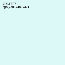 #DCF8F7 - White Ice Color Image