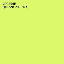 #DCF96B - Sulu Color Image