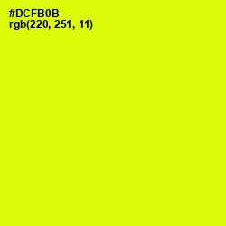 #DCFB0B - Chartreuse Yellow Color Image