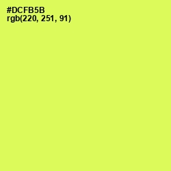 #DCFB5B - Canary Color Image