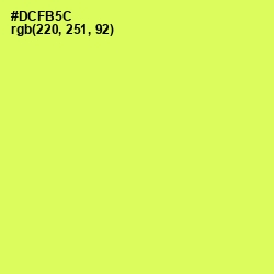 #DCFB5C - Canary Color Image