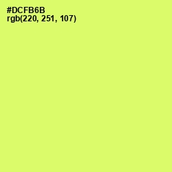 #DCFB6B - Sulu Color Image