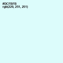 #DCFBFB - Foam Color Image