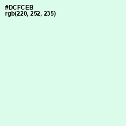 #DCFCEB - Swans Down Color Image