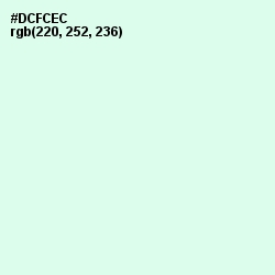 #DCFCEC - Swans Down Color Image