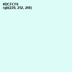 #DCFCF8 - Frosted Mint Color Image