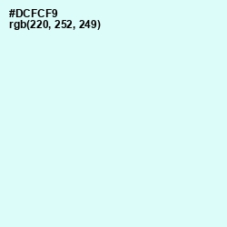 #DCFCF9 - Frosted Mint Color Image