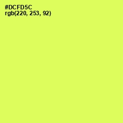 #DCFD5C - Canary Color Image