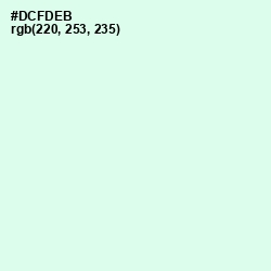 #DCFDEB - Granny Apple Color Image