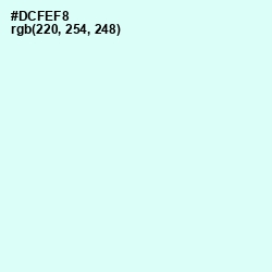 #DCFEF8 - Frosted Mint Color Image