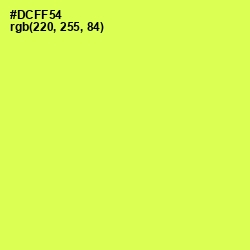 #DCFF54 - Starship Color Image